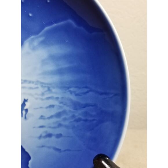 Royal Copenhagen Christmas In Greenland 1972 Plate Porcelain Denmark Vintage - Picture 8 of 11